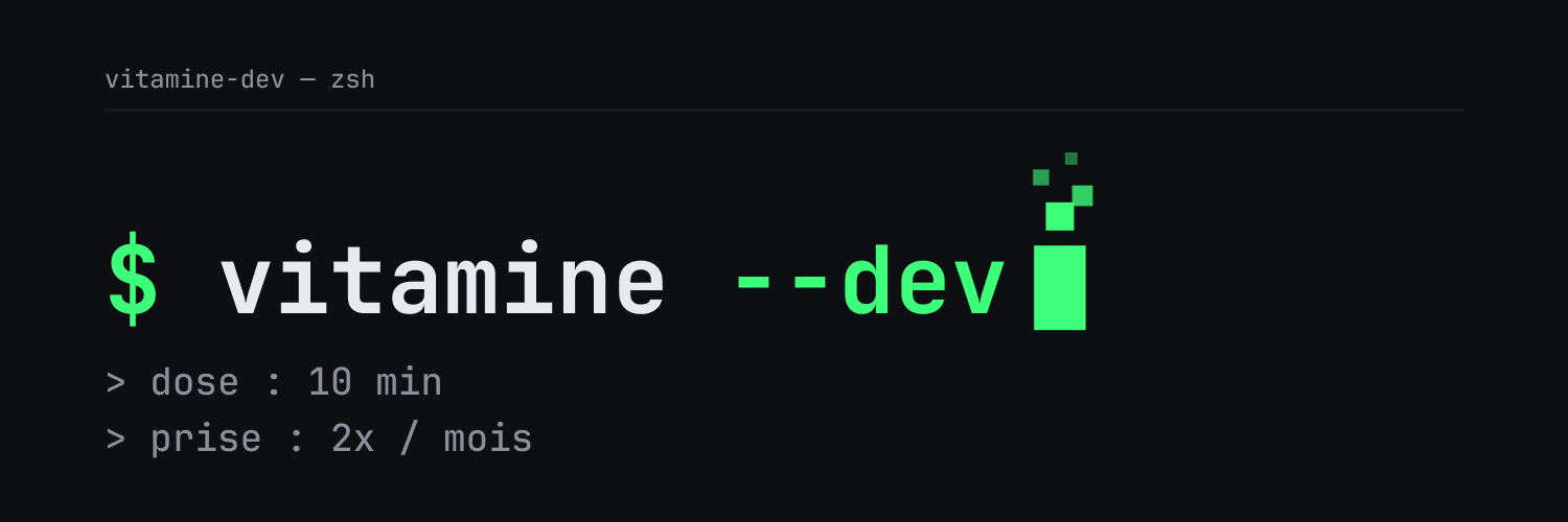 Bannière Vitamine Dev